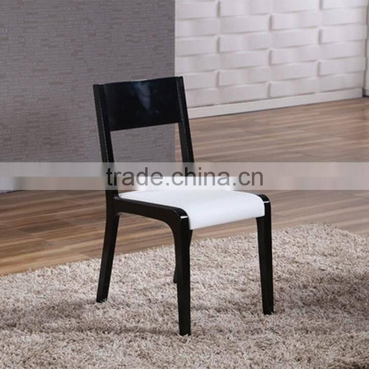 Solid wooden furniture dining chair, rattan dining chair wood relaxing chair