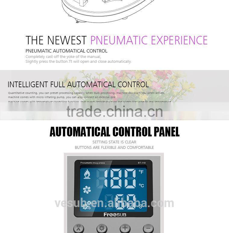 2015 Pneumatic Mug Press Magic Mug Printing Machine with Lowest Price