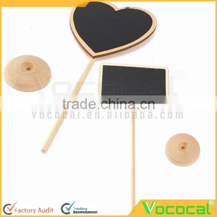 10 Pcs Mini Wood Blackboard Chalkboard Easel With Stand And Sturdy Thick Base