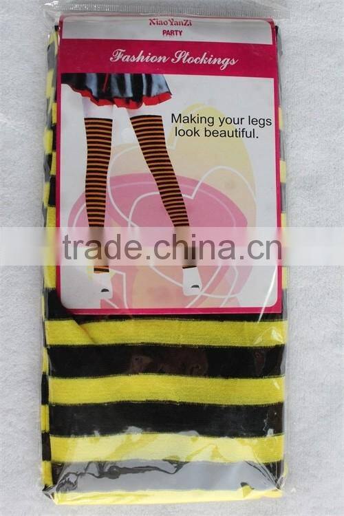 party girl striped stocking fashion tube stocking