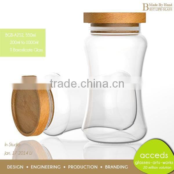 Unique New Innovations Custom Decorative Glass Food Jar