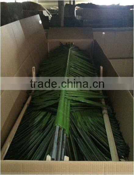 SJ0701205 High quality fan plam leave/Chinese plastic palm fan tree leaf