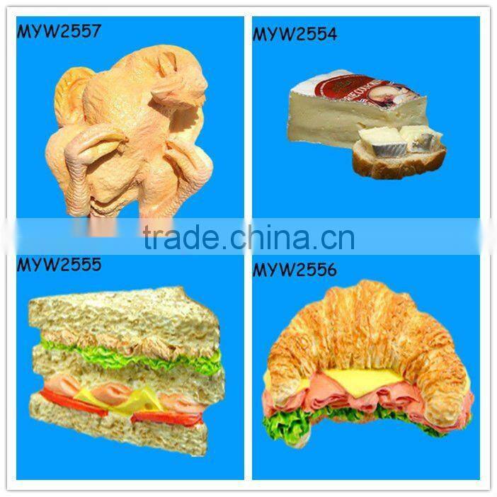Chicken Food Polyresin souvenir promotional artificial food