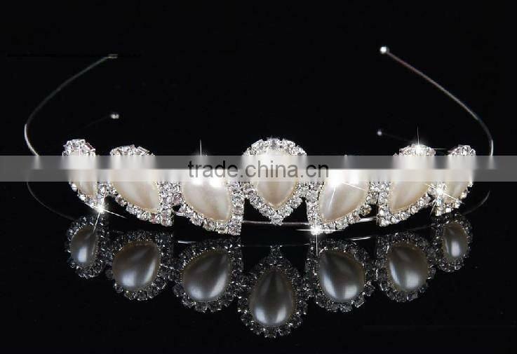 Flower Girl Bridal Headband Alice band rhinestone fashions