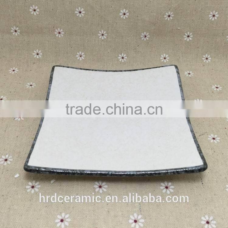 Stocked White Porcelain Square Dish/food dish/soap dish/salad bowl