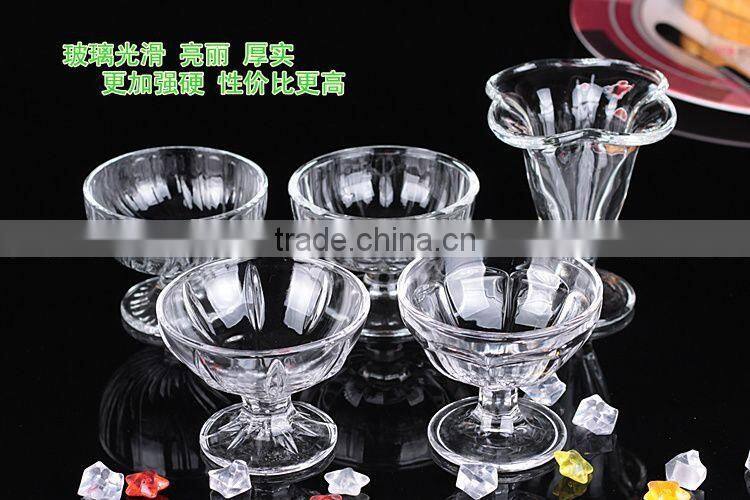 Cold Drink milkshake Ice Cream glass Cup or Bowl with stand