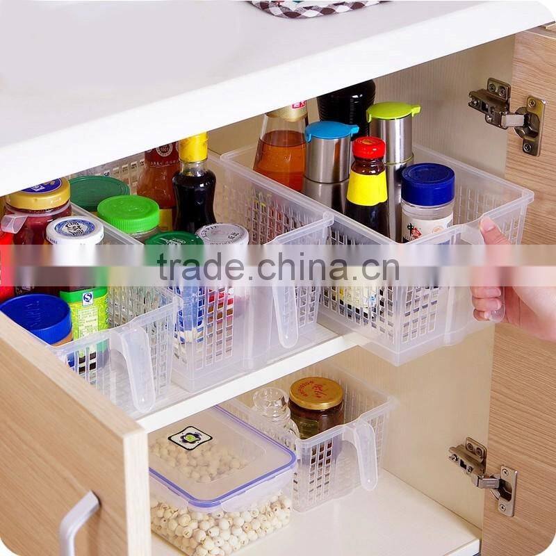 kithenroom plastic freezer storage baskets