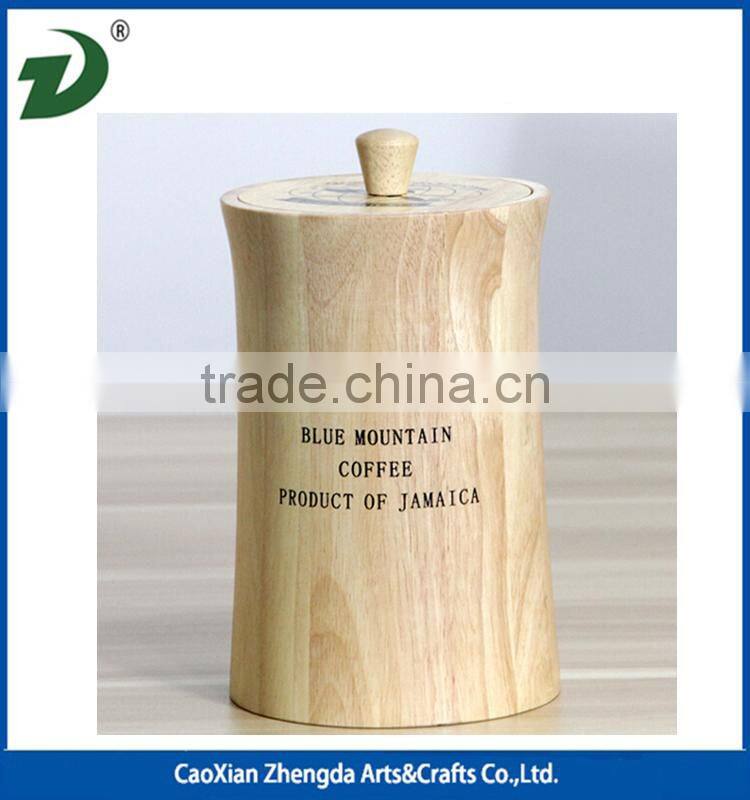 Small Size Pine Wood Coffee Beans Barrel