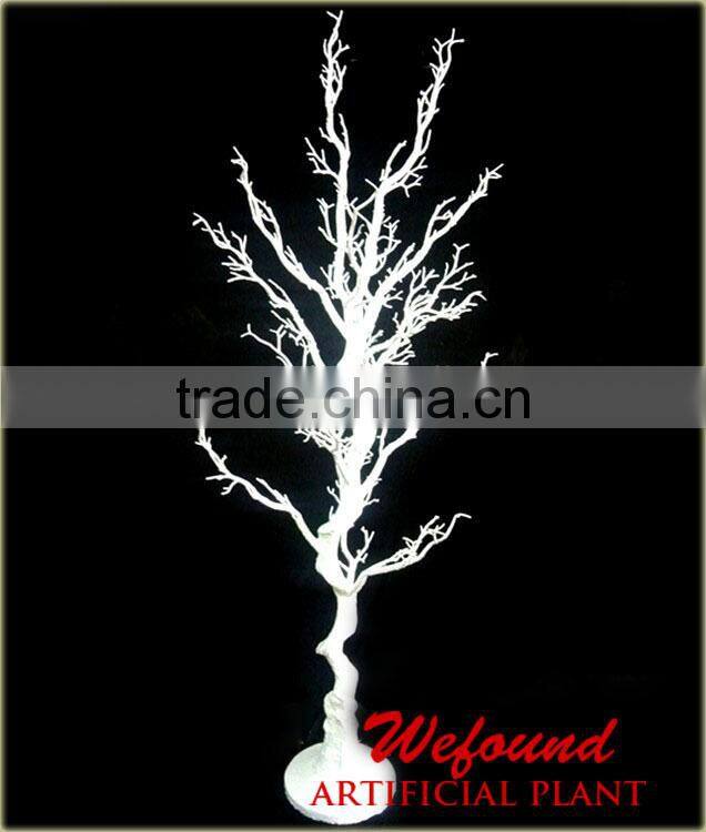 WF07132 white 59" plastic cheap crystal tree wedding table centerpiece tree wish tree