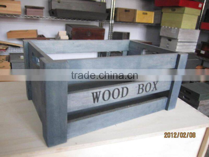 Ancient wholesale colorful wooden gift boxes