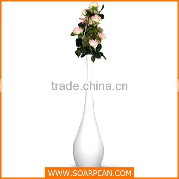 Wedding Decorative Fiberglass Long Stem Flower Vase