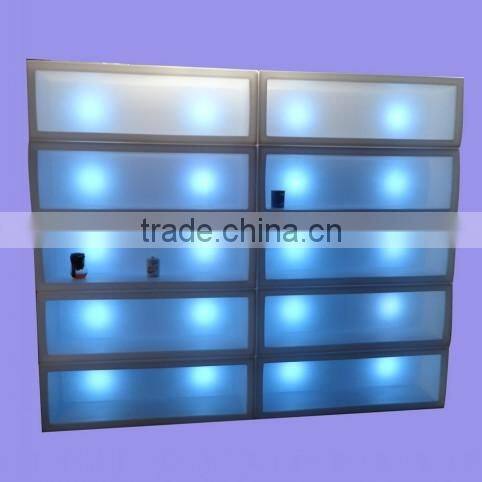 LED bar furniture manufacturer wholesale combination LED cocktail wine cabinet for nightclub