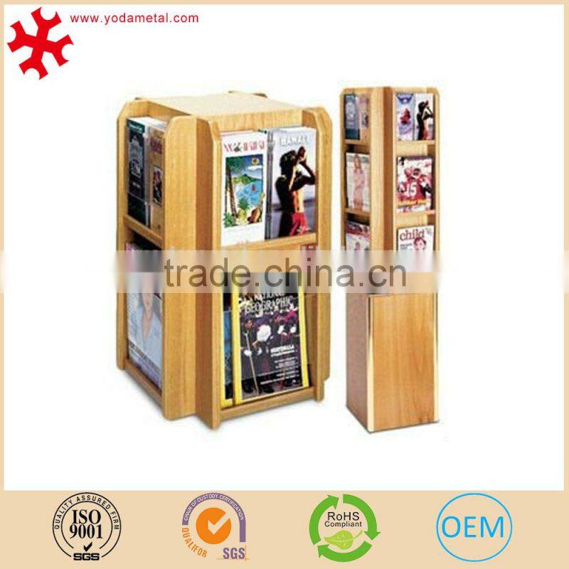 Wooden Multi-Pocket Literature Display Rack