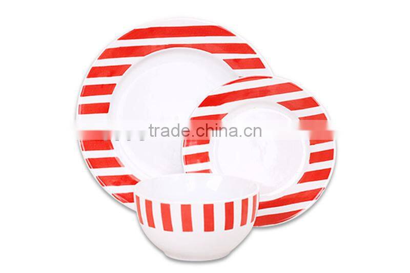 Red stoneware dinnerware mug