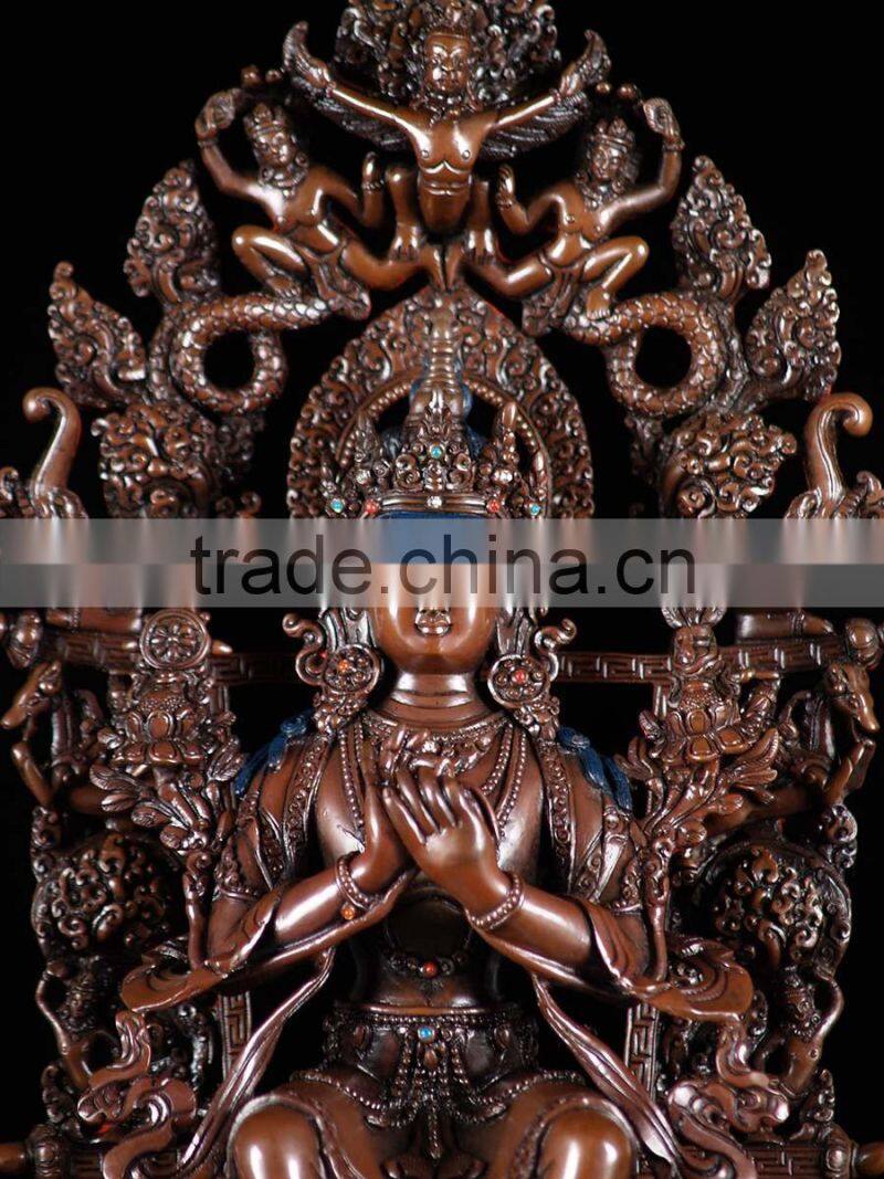 antique religious metal craft tibetan buddha statue for Casting Technique
