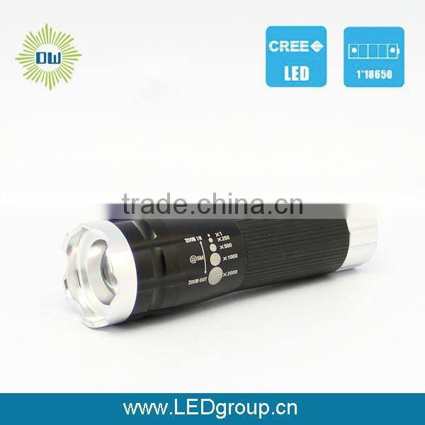 mini police led flashlight