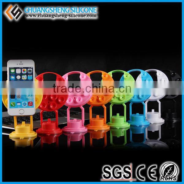 360 degrees rotation cellphone chuck bracket stand retail secure