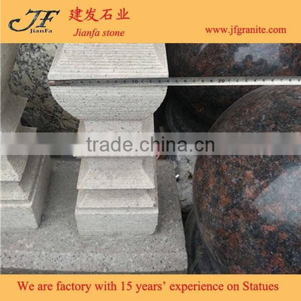 China Shrimp Pink Granite Stone Exterior Stair Handrail