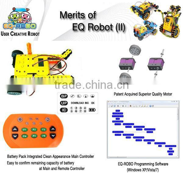 Self Assemble Toys Programmable Educational Robot Kit EQ Robot EQ3(Advanced Course) Designed in Korea