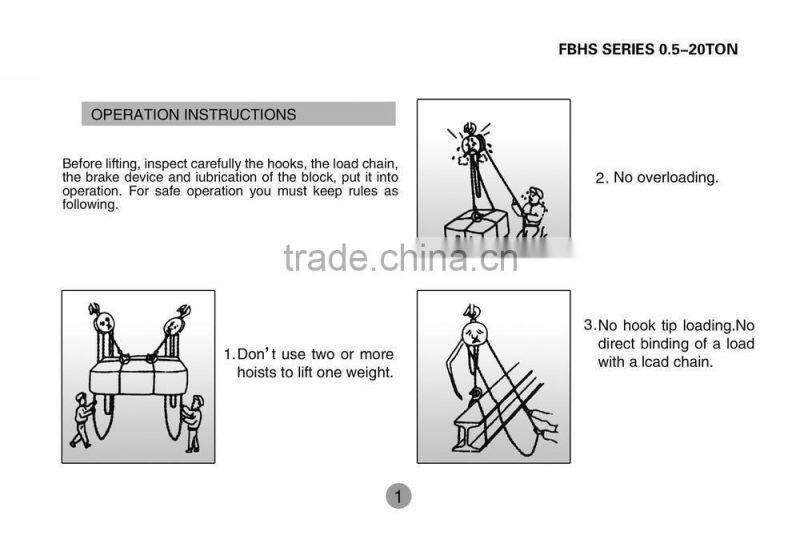 Top Brand Non-spark Aluminum Bronze Chain Hoist