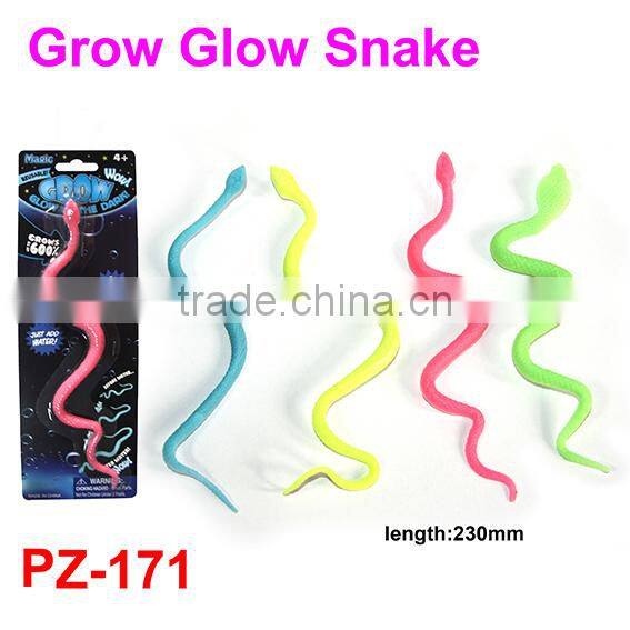 Grow And Glow Plastic Snake Toys
