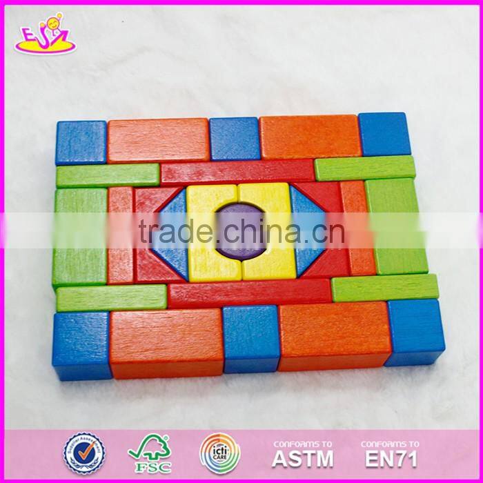 2017 New design 29 pieces educational building blocks wooden toys for kids W13A106