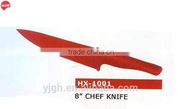 HX-1002 6-1/2 inch standing handle non stick painting Japanese chef knife