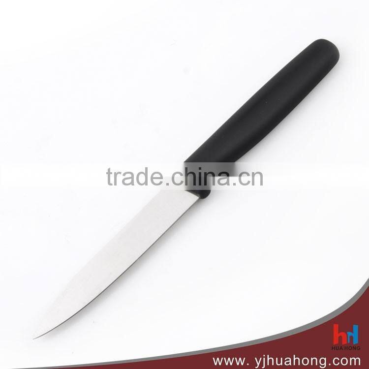 High quality stainless steel serrated steak knife with TPR coating handle (HF-44)