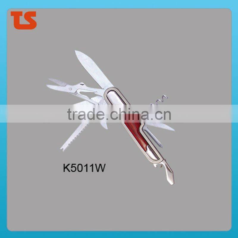 "STOCK" New design mini multi function stainless steel utility novelty pocket LED tool knife K5011WA