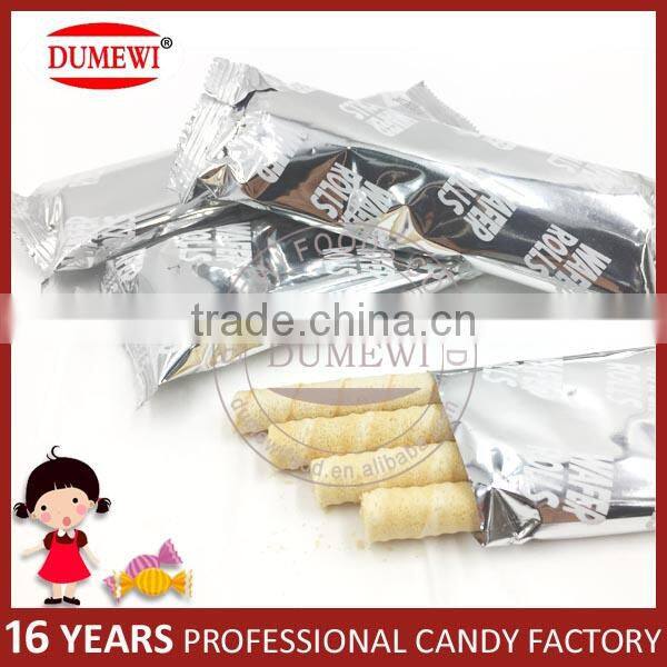 Center Filling Crispy Egg Roll Chocolate Milk Wafers