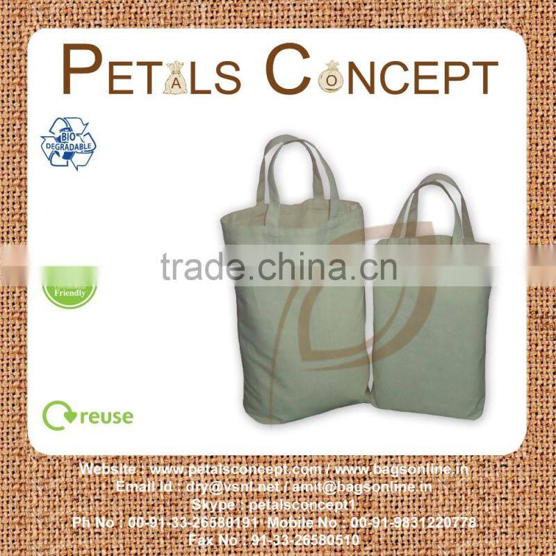 Natural cotton tote bag