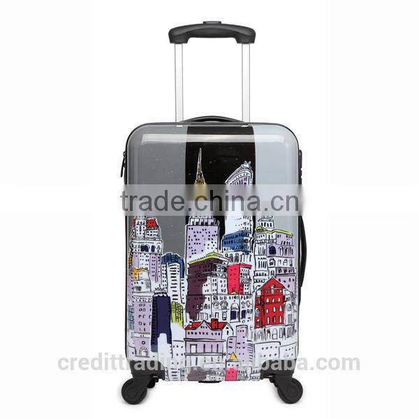 20 inch overall priting fashion abs luggage