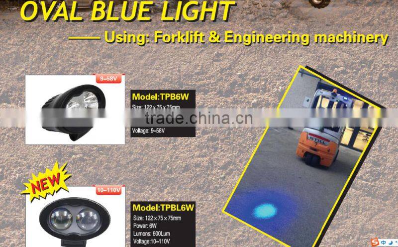 10w 9-80V forklift blue led spotlight led safety lights