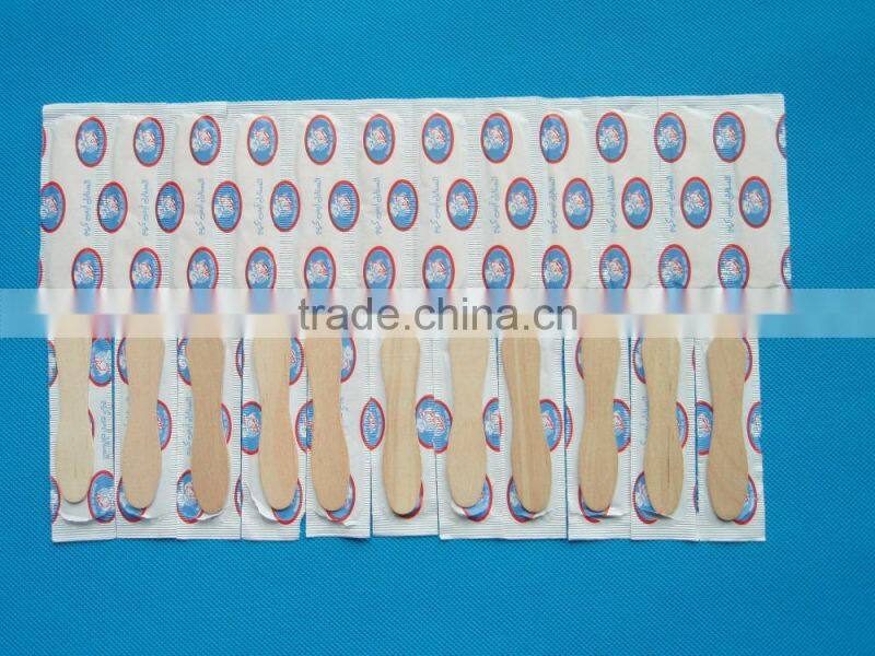 Small Ice Cream Spoon Disposable Dessert Wooden Stick