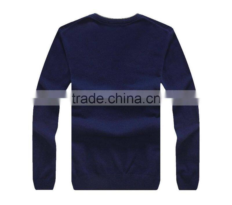 wholesale Knit Sweater Cashmere/wool v-neck Sweater Mens
