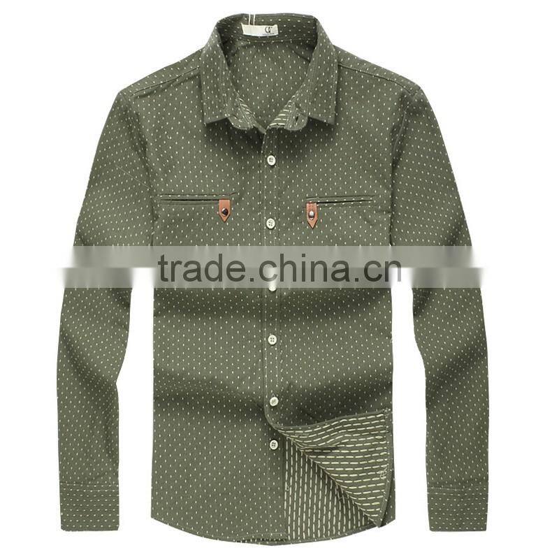 2017top quality OEM service men office shirt