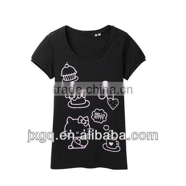 T shirts manufacturers in china wholesale cheap price 100% cotton women t shirt
