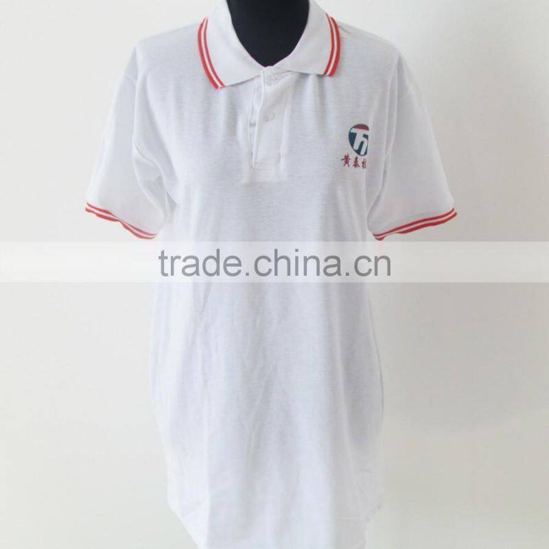 Threaded sleeve custom popular polo shirt