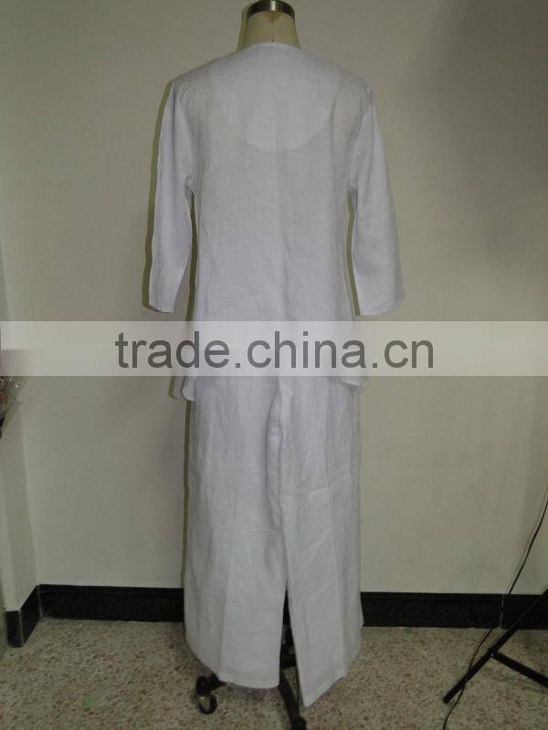 Elegant ladies white pant suits 2015