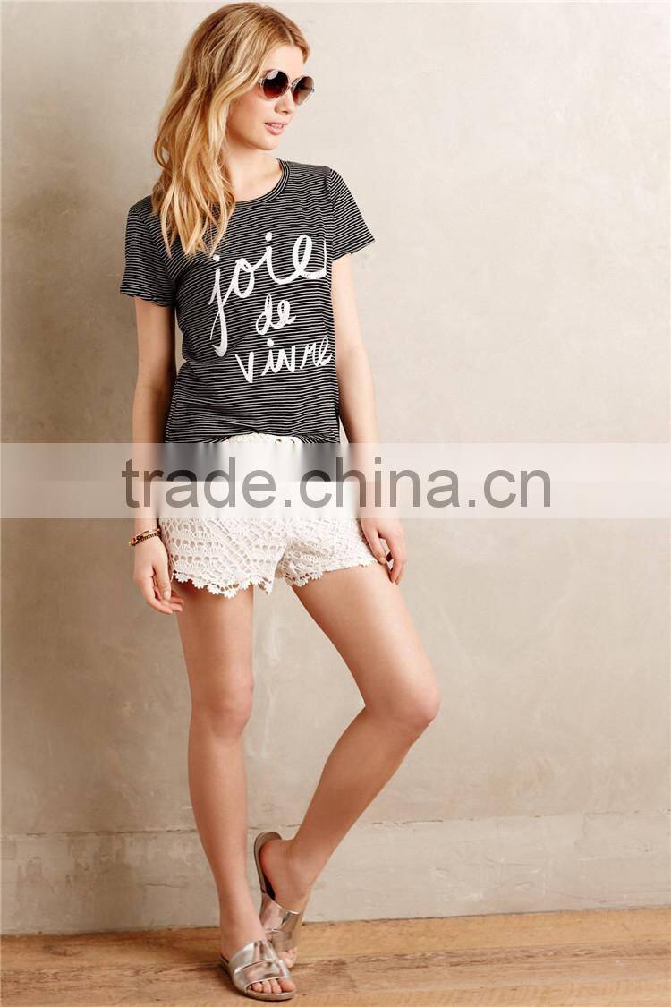 Bulk wholesale clothing custom woman short sleeve t-shirts wholesale t-shirts