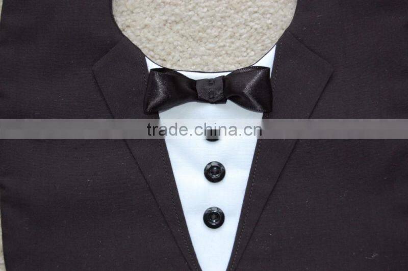 100% Cotton Boutique Baby Tuxedo Bib Baby Boys Bandana Drool Bibs