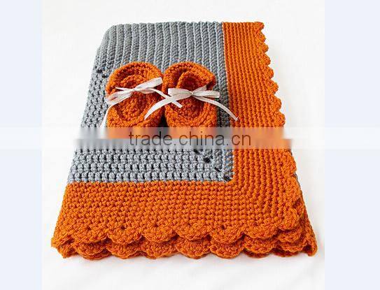 2017 New Fashion wholesale handmade crochet baby blanket