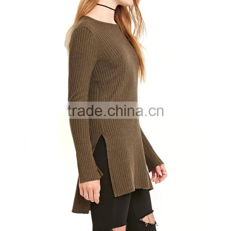 characteristic brown lady high-waisted sweater dress with jag