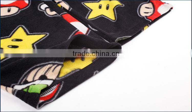 Fleece pajamas children printing pajamas license sleep wear