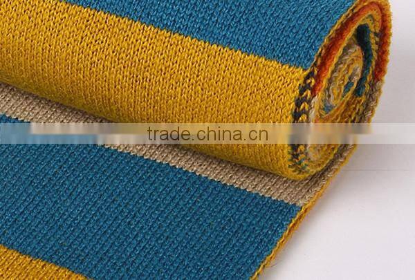 High quality colorful stripe long 180cn wool women autumn and winter wear rainbow knit scarf fashion