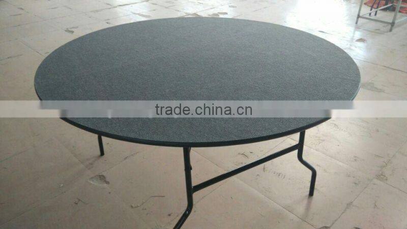high quality wedding folded table banquet table hotel banquet tables with metal foldable leg