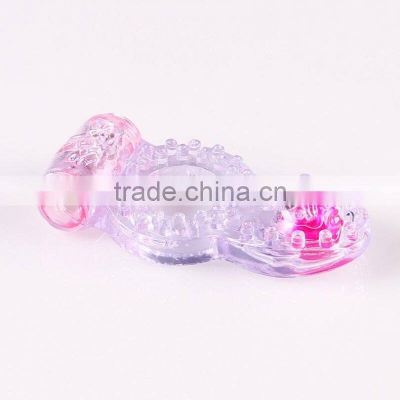 Vibrating Penis Rings Clit Dual Vibrating Cock Ring Stretchy Delay Penis Rings Sex Toys for Couple