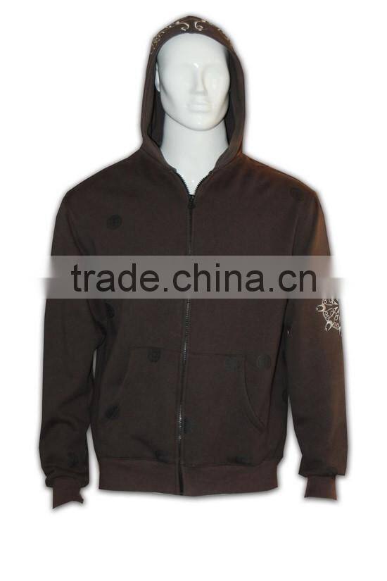 High quality slim fit zip up ribbed cheap custom logo half zip hoodie