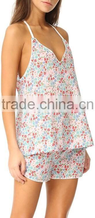 2017 Hot Sale Sexy New Design Ladies Nightgown Women sleeveless Pajamas