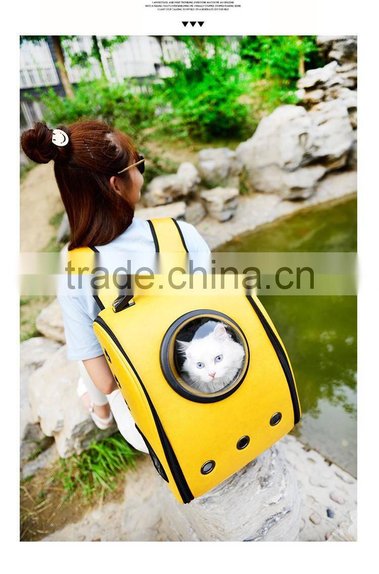 Pet space capsule backpack pet dog backpack breathable shoulder bag